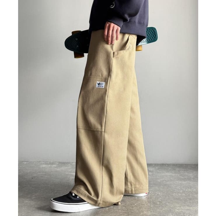 ベージュ | 「遊びと耐久性。」ダブルニー仕様ペインターワークパンツ Double Knee | Classical Elf Men