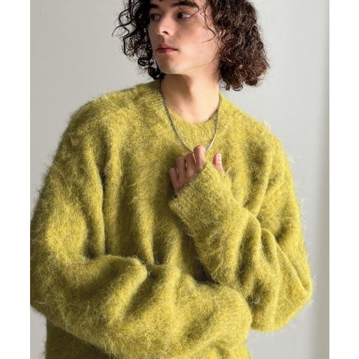 「深みのある1着。」ミックスシャギー素材クルーネックセーター Mixed | Classical Elf Men | 詳細画像16 