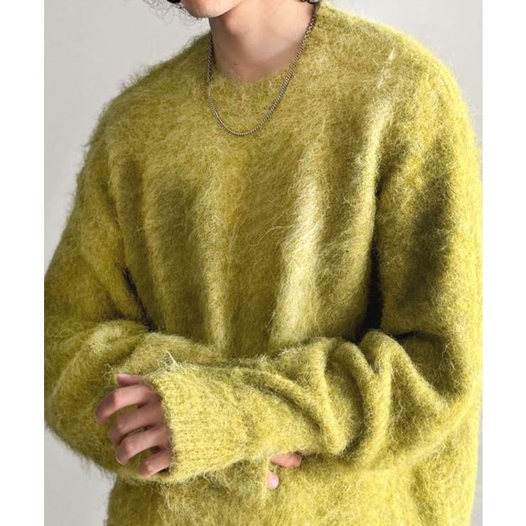 「深みのある1着。」ミックスシャギー素材クルーネックセーター Mixed | Classical Elf Men | 詳細画像18 