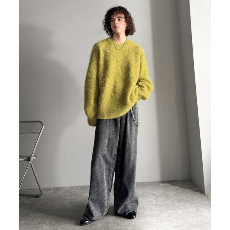 「深みのある1着。」ミックスシャギー素材クルーネックセーター Mixed | Classical Elf Men | 詳細画像21 