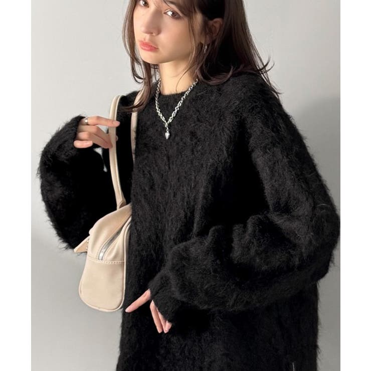 「深みのある1着。」ミックスシャギー素材クルーネックセーター Mixed | Classical Elf Men | 詳細画像22 