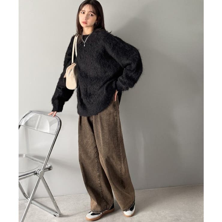 「深みのある1着。」ミックスシャギー素材クルーネックセーター Mixed | Classical Elf Men | 詳細画像23 