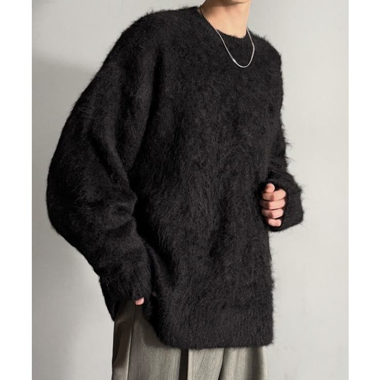 「深みのある1着。」ミックスシャギー素材クルーネックセーター Mixed | Classical Elf Men | 詳細画像25 