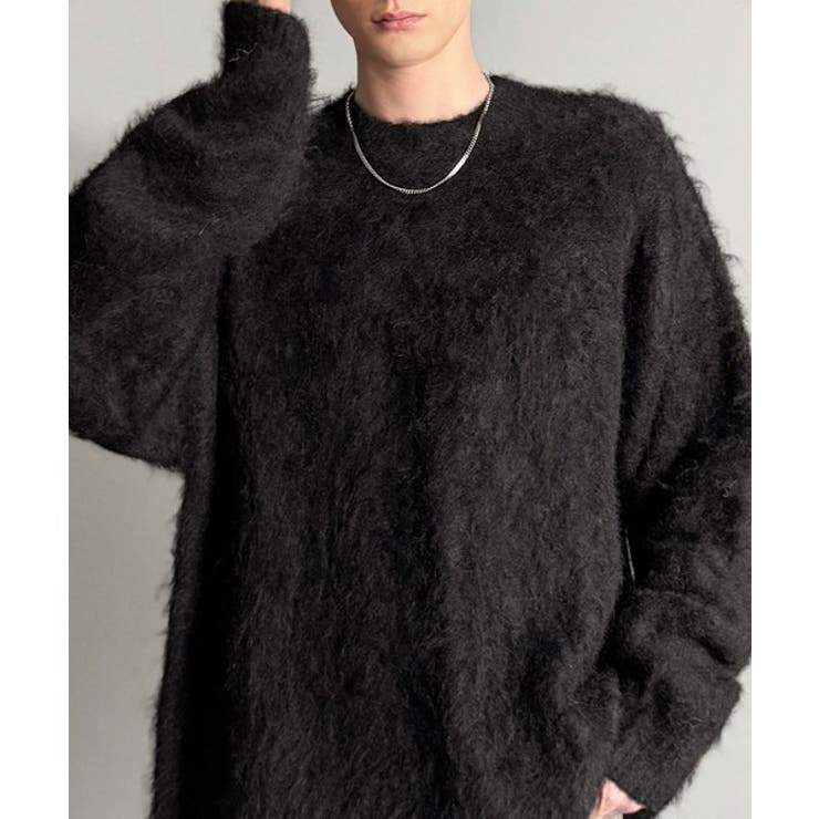 「深みのある1着。」ミックスシャギー素材クルーネックセーター Mixed | Classical Elf Men | 詳細画像26 