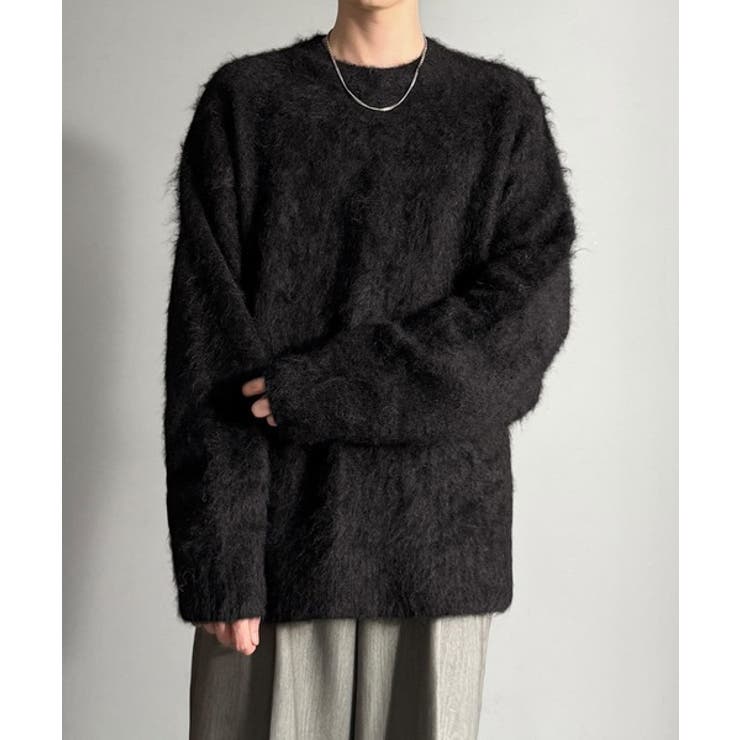 「深みのある1着。」ミックスシャギー素材クルーネックセーター Mixed | Classical Elf Men | 詳細画像28 