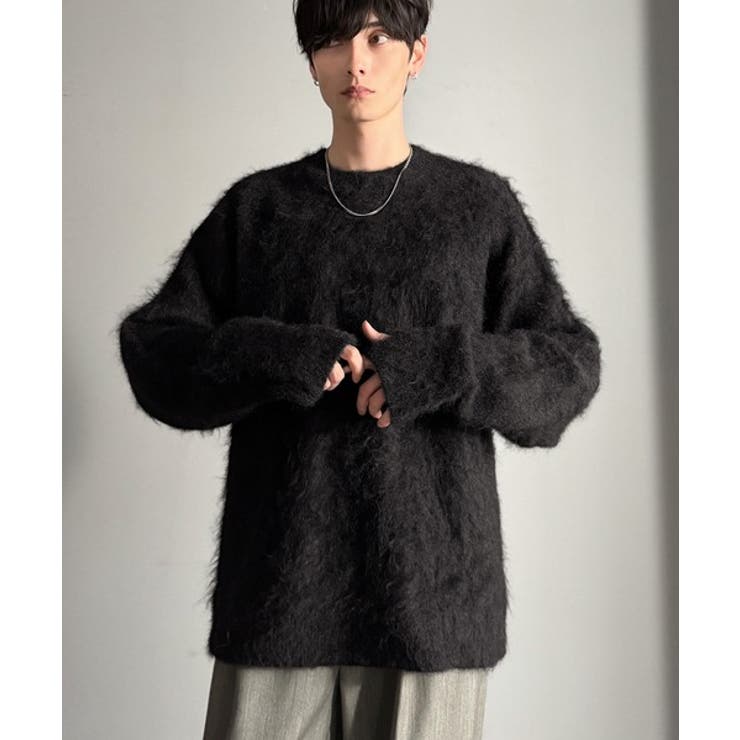 「深みのある1着。」ミックスシャギー素材クルーネックセーター Mixed | Classical Elf Men | 詳細画像29 