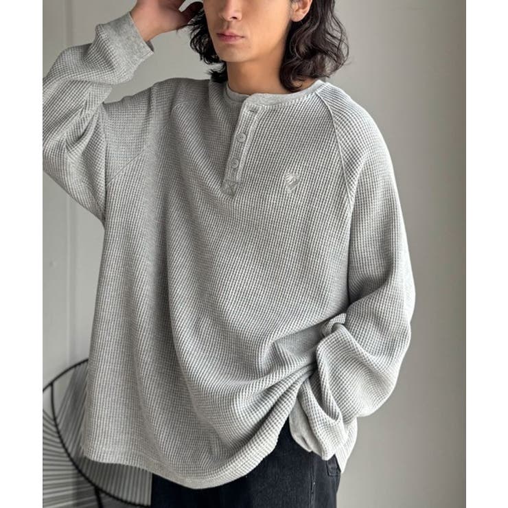 「ヘビーウェイト一択。」綿100％ワッフル素材ラグランビッグTシャツ | Classical Elf Men | 詳細画像9 