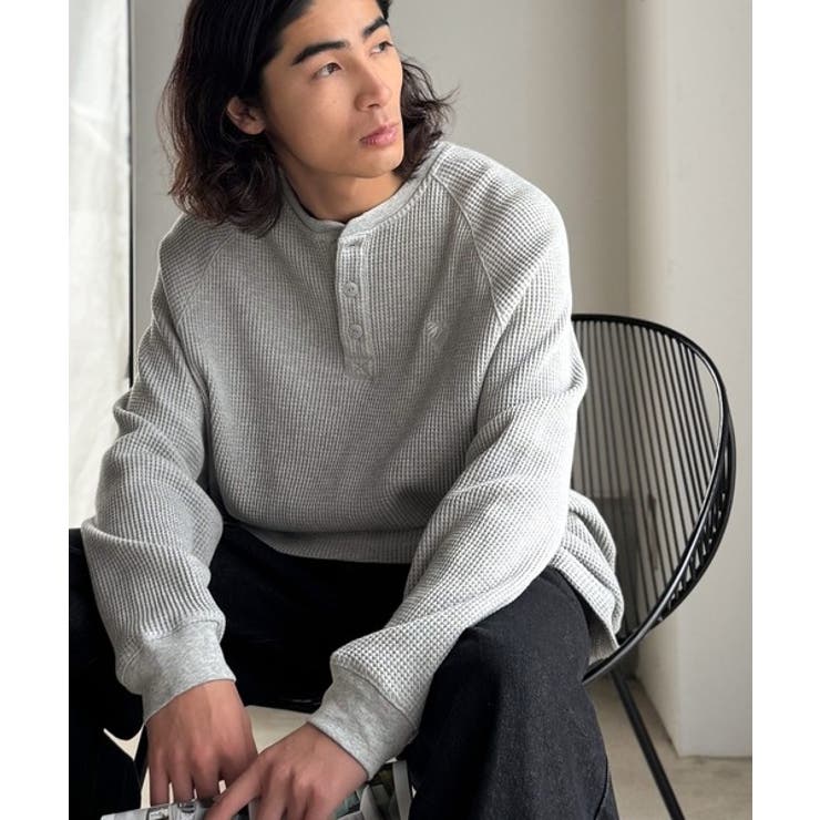 「ヘビーウェイト一択。」綿100％ワッフル素材ラグランビッグTシャツ | Classical Elf Men | 詳細画像10 