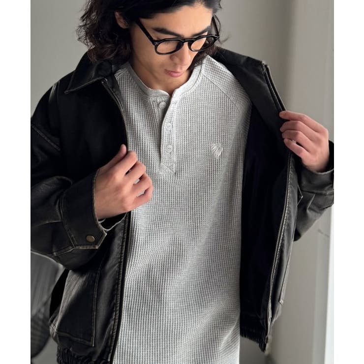 「ヘビーウェイト一択。」綿100％ワッフル素材ラグランビッグTシャツ | Classical Elf Men | 詳細画像11 