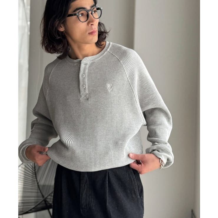 「ヘビーウェイト一択。」綿100％ワッフル素材ラグランビッグTシャツ | Classical Elf Men | 詳細画像14 