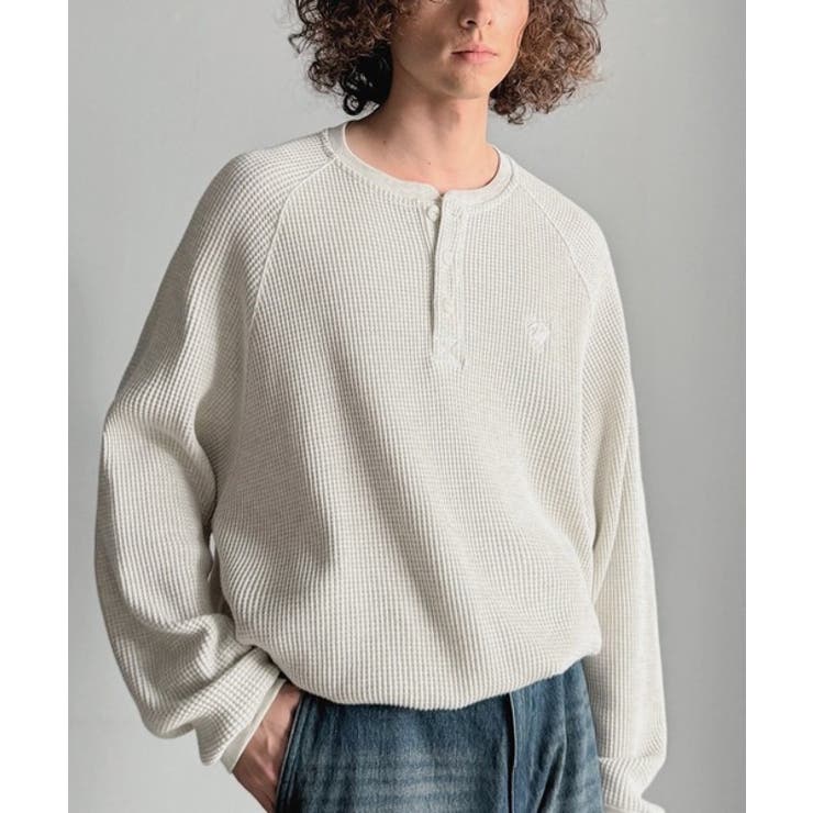 「ヘビーウェイト一択。」綿100％ワッフル素材ラグランビッグTシャツ | Classical Elf Men | 詳細画像16 