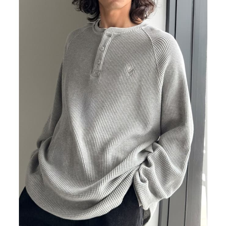 杢グレー | 「ヘビーウェイト一択。」綿100％ワッフル素材ラグランビッグTシャツ | Classical Elf Men