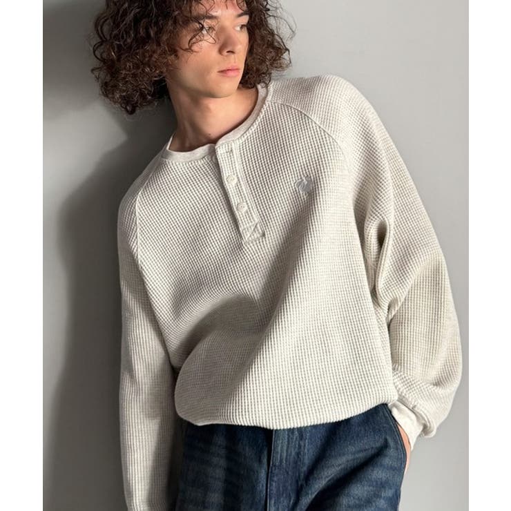 「ヘビーウェイト一択。」綿100％ワッフル素材ラグランビッグTシャツ | Classical Elf Men | 詳細画像18 