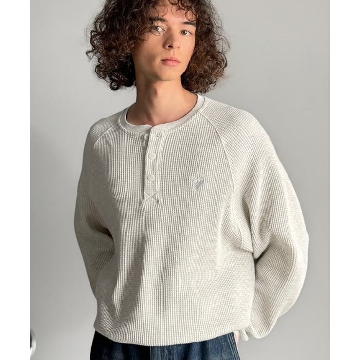 「ヘビーウェイト一択。」綿100％ワッフル素材ラグランビッグTシャツ | Classical Elf Men | 詳細画像19 