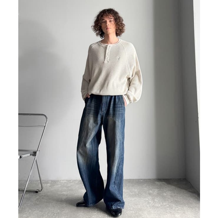 「ヘビーウェイト一択。」綿100％ワッフル素材ラグランビッグTシャツ | Classical Elf Men | 詳細画像22 