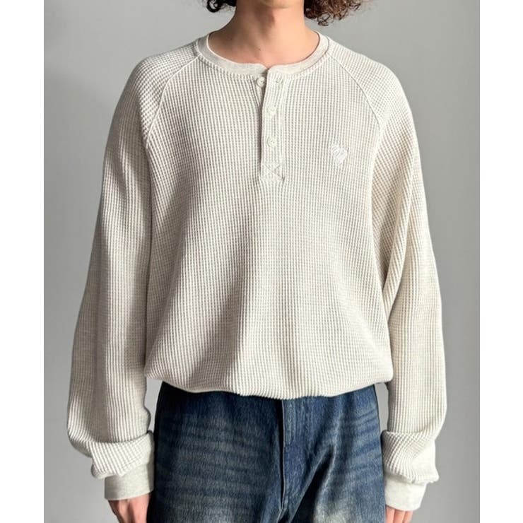 「ヘビーウェイト一択。」綿100％ワッフル素材ラグランビッグTシャツ | Classical Elf Men | 詳細画像23 