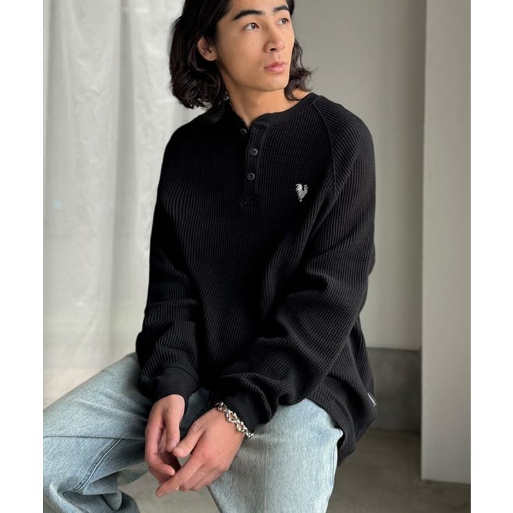 「ヘビーウェイト一択。」綿100％ワッフル素材ラグランビッグTシャツ | Classical Elf Men | 詳細画像2 