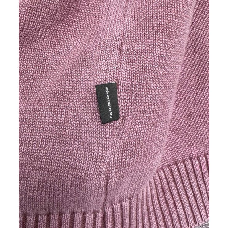 「自分ウケ最強。」綿100％刺繍入りピグメント加工Vネックセーター | Classical Elf Men | 詳細画像37 