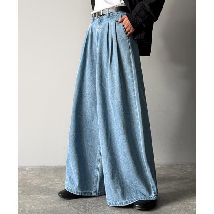 「贅沢シルエット。」3タックワイドデニムスラックス Triple Tuck | Classical Elf Men | 詳細画像7 