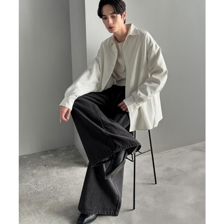 「贅沢シルエット。」3タックワイドデニムスラックス Triple Tuck | Classical Elf Men | 詳細画像3 