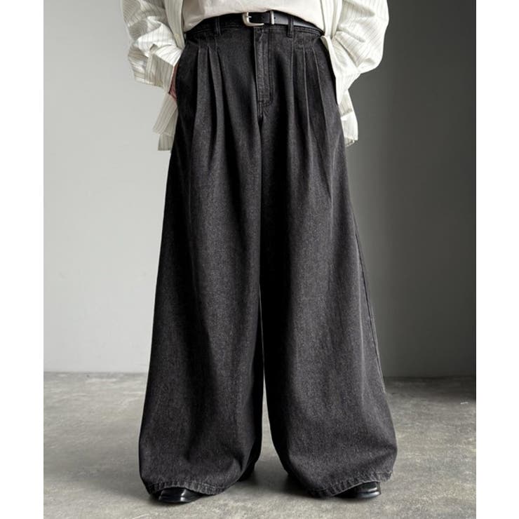 「贅沢シルエット。」3タックワイドデニムスラックス Triple Tuck | Classical Elf Men | 詳細画像5 