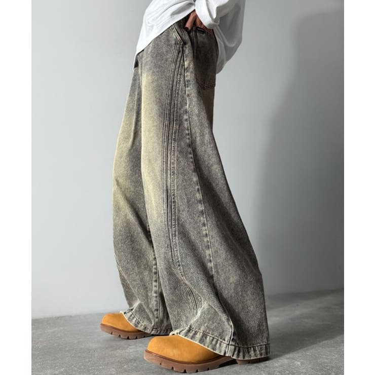 オーバーダイ | 「二度見される。」サイドダブルカーブラインデニムパンツ Side Double | Classical Elf Men