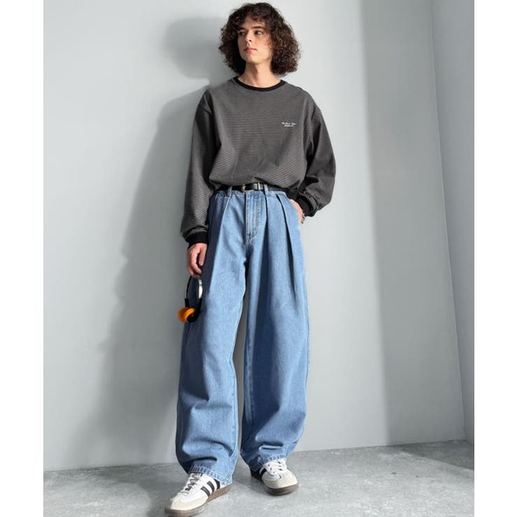 「虜になる！」インツータックワイドバルーンデニム Inverted Two | Classical Elf Men | 詳細画像9 