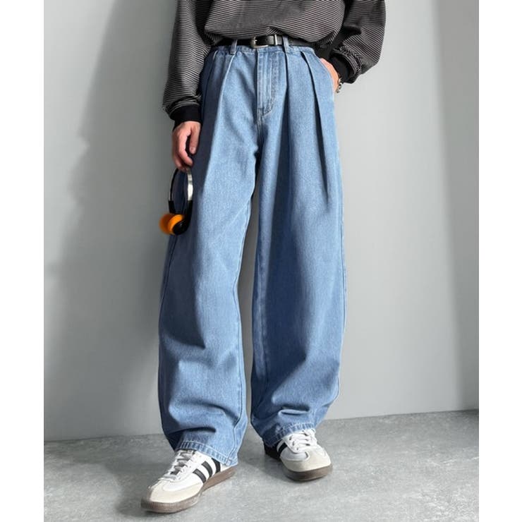 「虜になる！」インツータックワイドバルーンデニム Inverted Two | Classical Elf Men | 詳細画像11 