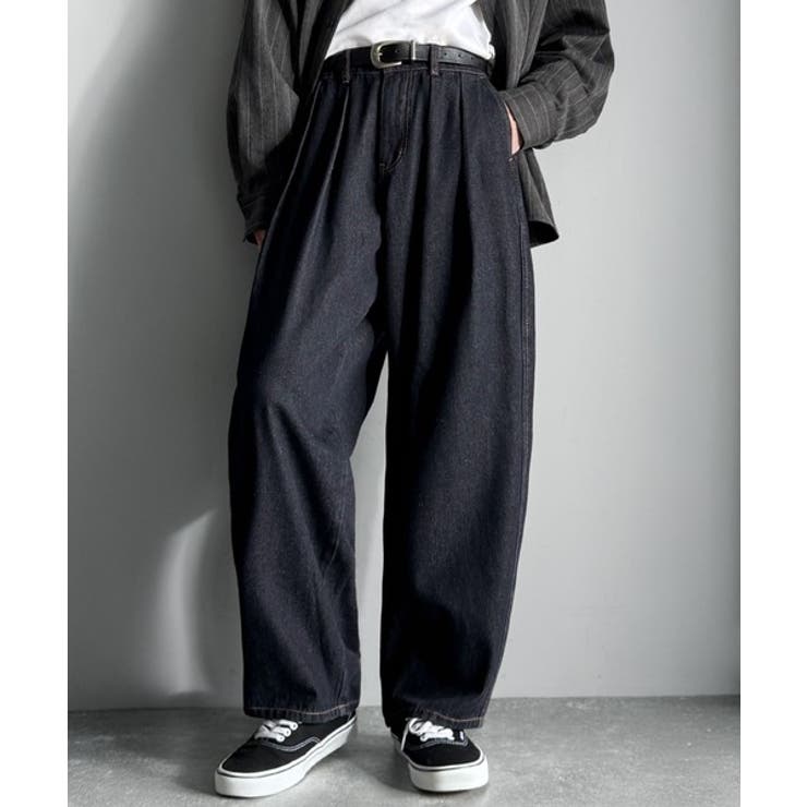 「虜になる！」インツータックワイドバルーンデニム Inverted Two | Classical Elf Men | 詳細画像12 