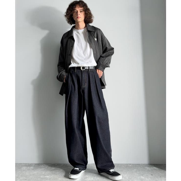 「虜になる！」インツータックワイドバルーンデニム Inverted Two | Classical Elf Men | 詳細画像13 