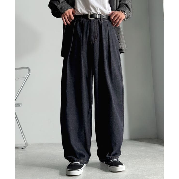 「虜になる！」インツータックワイドバルーンデニム Inverted Two | Classical Elf Men | 詳細画像14 