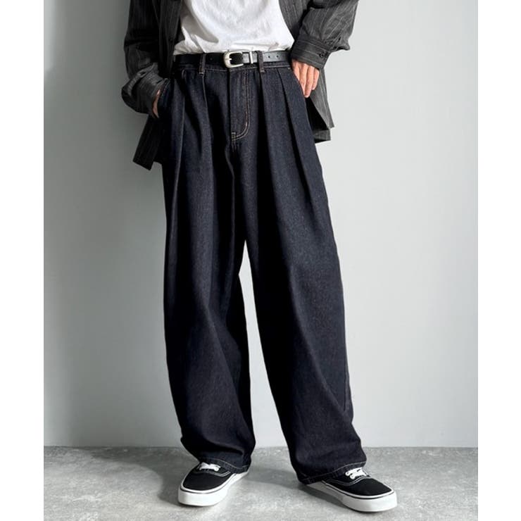 「虜になる！」インツータックワイドバルーンデニム Inverted Two | Classical Elf Men | 詳細画像15 