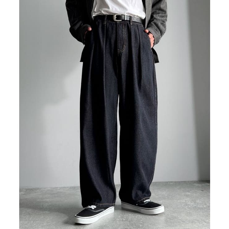 「虜になる！」インツータックワイドバルーンデニム Inverted Two | Classical Elf Men | 詳細画像16 