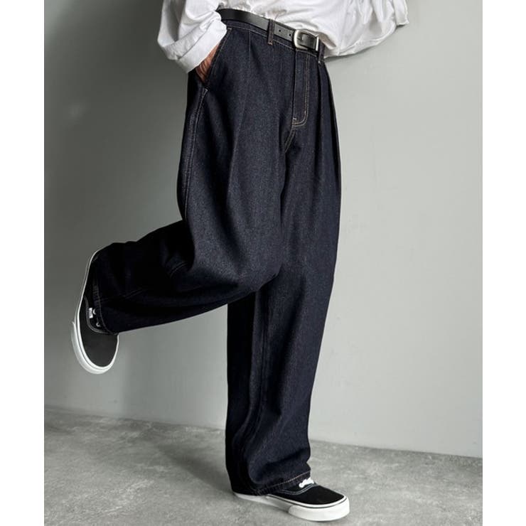 「虜になる！」インツータックワイドバルーンデニム Inverted Two | Classical Elf Men | 詳細画像17 