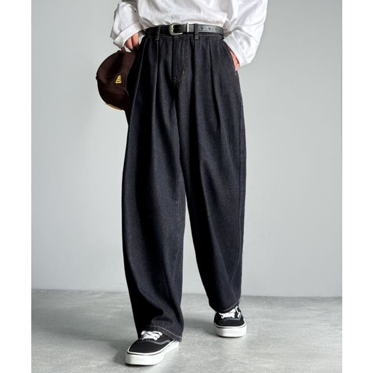 ワンウォッシュ | 「虜になる！」インツータックワイドバルーンデニム Inverted Two | Classical Elf Men