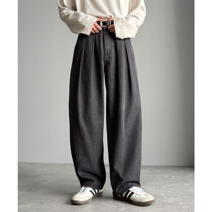 「虜になる！」インツータックワイドバルーンデニム Inverted Two | Classical Elf Men | 詳細画像2 