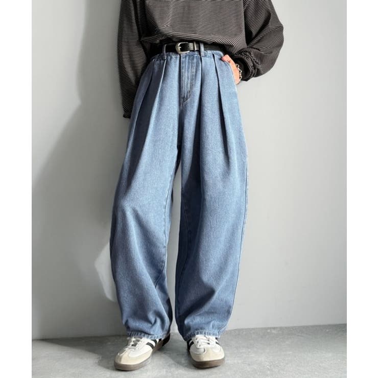 「虜になる！」インツータックワイドバルーンデニム Inverted Two | Classical Elf Men | 詳細画像6 