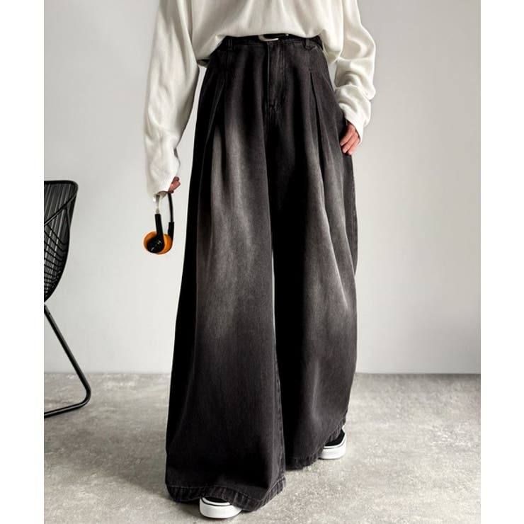 「Aライン即完成。」変形3タックスーパーワイドデニム Unique Three | Classical Elf Men | 詳細画像8 