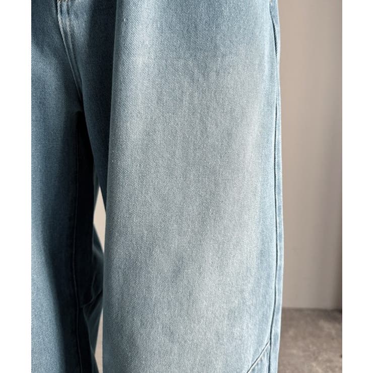 「シルエットで語る。」ブラスト加工カーブシルエットバレルレッグデニムパンツ | Classical Elf Men | 詳細画像22 