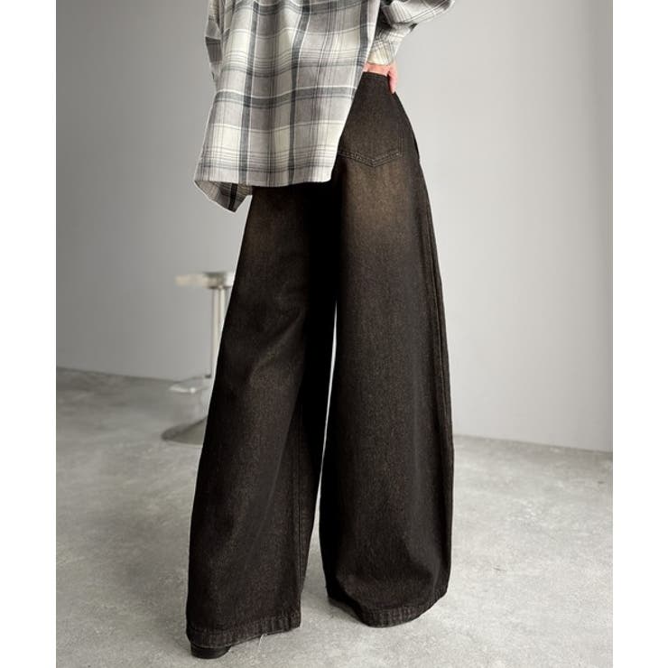 ヴィンテージ加工3タックワイドバルーンデニムパンツ Vintage Washed | Classical Elf Men | 詳細画像4 