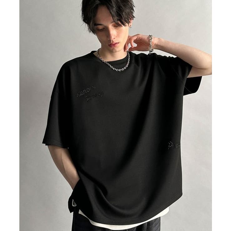 ブラック | Logo Rhinestone Design | Classical Elf Men