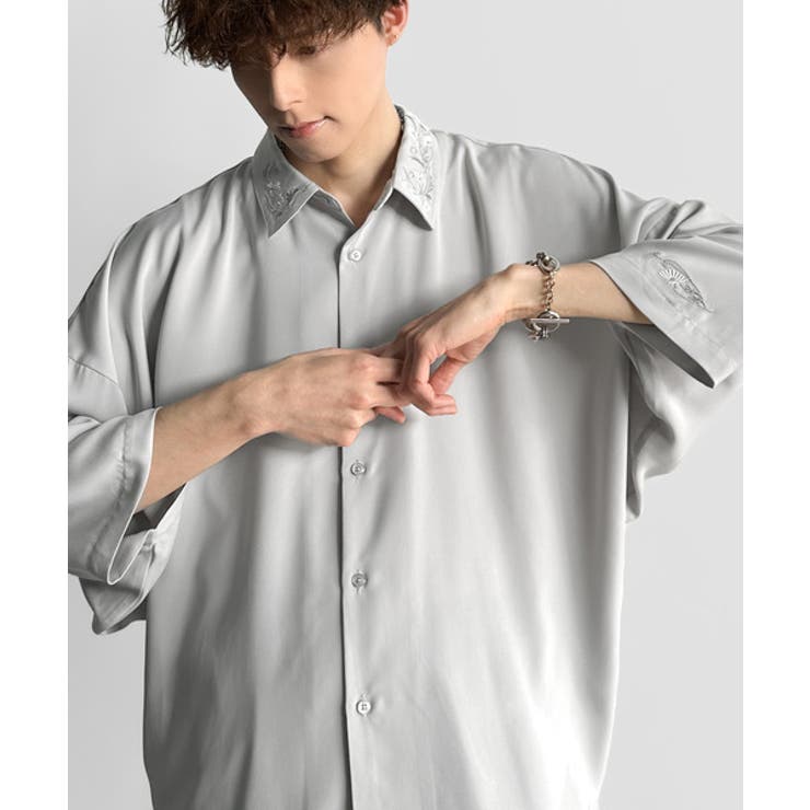 Embroidered Collar Draped | Classical Elf Men | 詳細画像10 