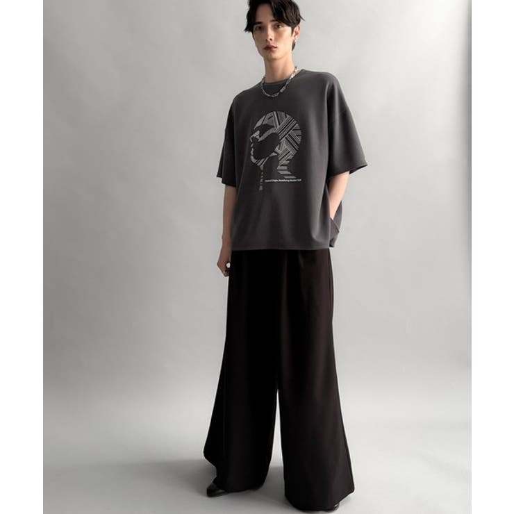 「視線を独り占め。」フェイスグラフィックオーバーサイズTシャツ Face | Classical Elf Men | 詳細画像28 