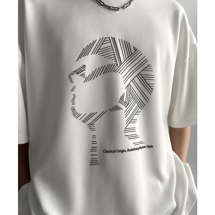 「視線を独り占め。」フェイスグラフィックオーバーサイズTシャツ Face | Classical Elf Men | 詳細画像29 