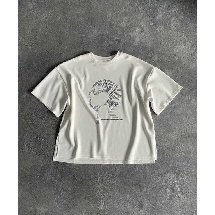 「視線を独り占め。」フェイスグラフィックオーバーサイズTシャツ Face | Classical Elf Men | 詳細画像32 