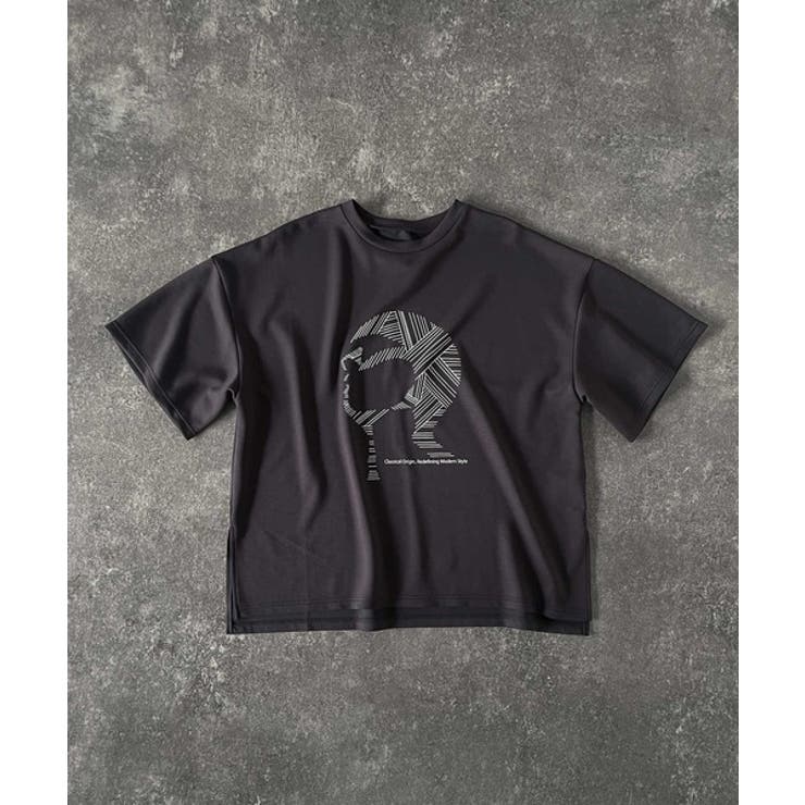 「視線を独り占め。」フェイスグラフィックオーバーサイズTシャツ Face | Classical Elf Men | 詳細画像36 