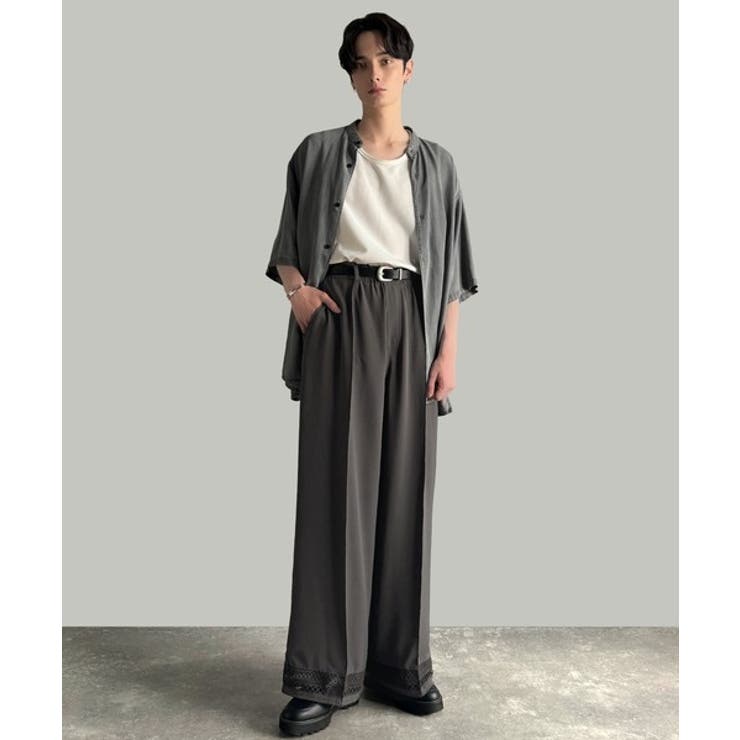 「キレイめ×抜け感」裾レース切り替えリラックスイージースラックス Lace Pa… | Classical Elf Men | 詳細画像9 