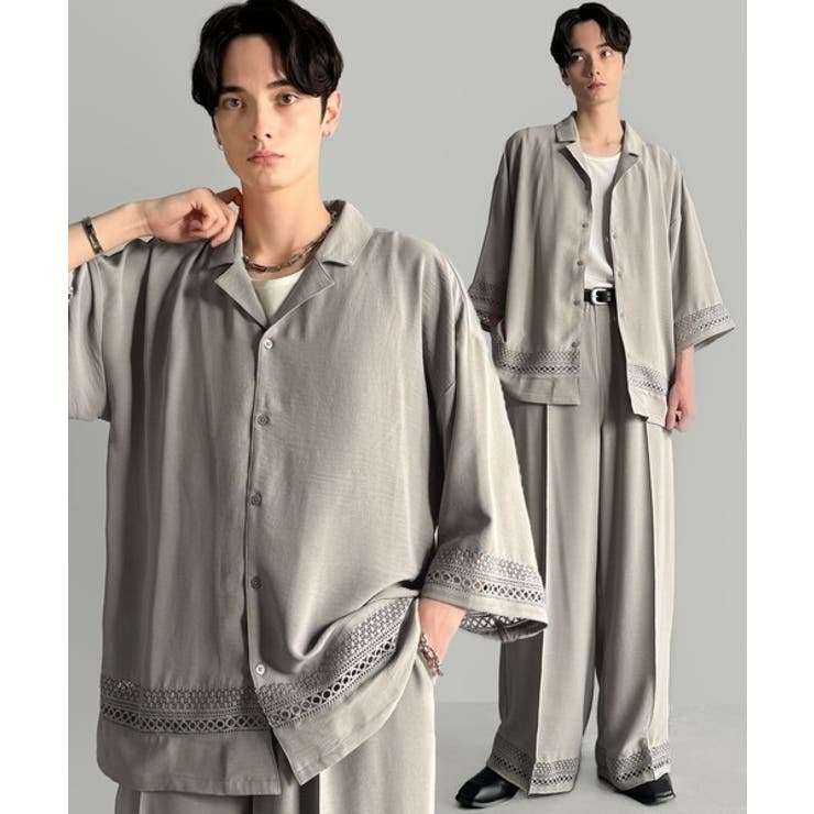 「キレイめ×抜け感」裾レース切り替えリラックスイージースラックス Lace Pa… | Classical Elf Men | 詳細画像10 