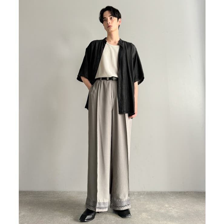 「キレイめ×抜け感」裾レース切り替えリラックスイージースラックス Lace Pa… | Classical Elf Men | 詳細画像17 