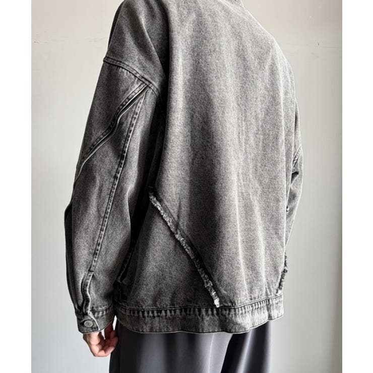 ヴィンテージ加工フリンジデニムジャケット | Classical Elf Men | 詳細画像16 